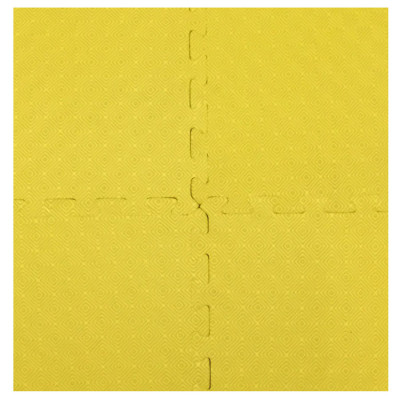 Bộ 4 tấm Thảm xốp lót nền nhà ECOBABY, thảm xốp chống va đập, không thấm nước đạt tiêu chuẩn Mỹ và Châu Âu - kích thước 1 tấm 50x50cm, độ dày 1cm - màu vàng