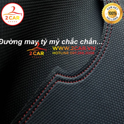 Thảm taplo da carbon xe Hyundai Creta 2022, 2023 chống nóng tốt, chống trơn trượt, vừa khít theo xe, vân cacbon cao cấp