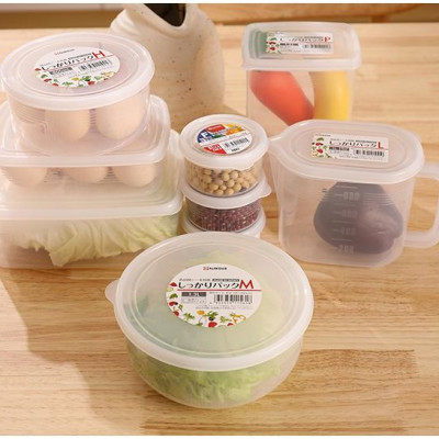 Combo 02 hộp nhựa bảo quản thực phẩm Nakaya 1300ml, có nắp mềm - Nội địa Nhật Bản