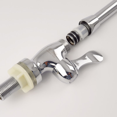 Vòi rửa chén lạnh Eurolife EL-T016 (Trắng bạc)