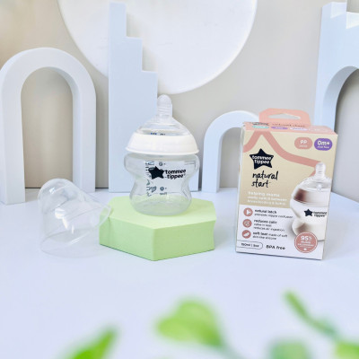COMBO Bình Sữa PPSU Ty Siêu Mềm Tự Nhiên Tommee Tippee Nature Start 150ml & Bình Sữa Ty Siêu Mềm Tự Nhiên 150ml