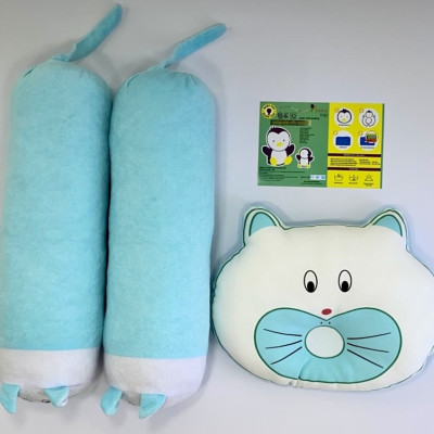 Gối Đôi Con Sâu BabyTop (25x32)( 13x43)cm x 2 ( Màu và họa tiết ngẫu nhiên )