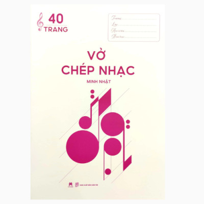 Vở Chép Nhạc 40 Trang (20.5*29.5)  (Huy Hoàng)