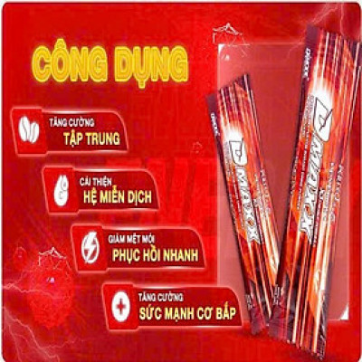 DMAXX thức uống bổ sung vitamin năng lượng không đường DAMODE 76 gói màu đỏ mỗi gói 2,2gr