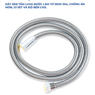 Combo vòi sen tăng áp LUVA VS4 kèm dây sen LUVA dài 1.5m