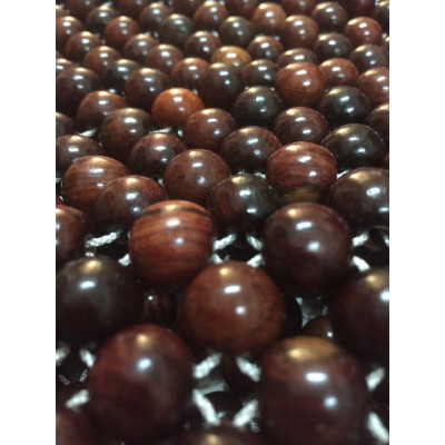 Đệm Lót Ghế Xe Ô Tô Hạt Gỗ Trắc ( video , hình thật )