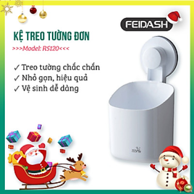 Hộp Treo Tường Đa Năng Dùng Để Dầu Gội, Bàn Chải, Kem Đánh Răng ,... Phong Cách Hàn Quốc FEIDASH - Dán Tường Tiện Lợi, Không Cần Khoan Đục - Màu Trắng Tinh Tế Sang Trọng