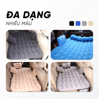 Giường NỆM HƠI gấp gọn dễ mang đi du lịch cho xe hơi, ô tô 4 đến 7 chỗ - 