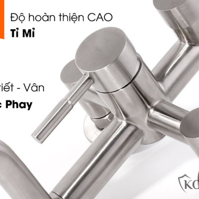 Sen cây tắm đứng nóng lạnh inox 304 KOSKO (BH 24 THÁNG), sen tắm nóng lạnh tròn T