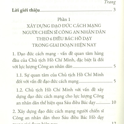 Sáu Điều Bác Hồ Dạy - Di Sản Vô Giá Xây Dựng Lực Lượng Công An Nhân Dân