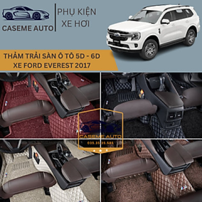 [FORD EVEREST] Thảm Trải Sàn, Lót Sàn Ô Tô 5D 6D Thiết Kế Theo Xe FORD EVEREST 2017 Chống Nước, Không Mùi - MẪU QUẢ TRÁM - Hàng Chính Hãng