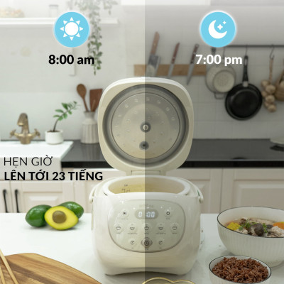 Nồi cơm điện tử ruột gốm sứ Ceramic Hàn Quốc CIM250 dung tích 1.4L, hàng chính hãng