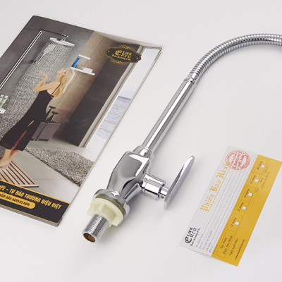 Vòi rửa chén lạnh cần lò xo Đồng mạ Chrome Eurolife EL-RC01 (Trắng bạc)