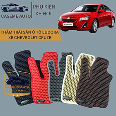 [CHEVROLET CRUZE] Thảm Trải Sàn, Lót Sàn Ô Tô Cao Su Eudora CloudFoam Thiết Kế Theo Xe Dành Cho Xe CHEVROLET CRUZE, Chống Nước, Không Mùi, Ngăn Bụi Bẩn, Dễ Vệ Sinh - Hàng Chính Hãng
