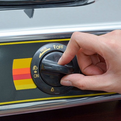 Bếp Gas Dương Rinnai RV-577BK - Bạc Inox - Hàng Chính Hãng