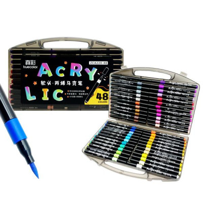 Hộp 48 Bút Lông Màu Acrylic Marker - Truecolor ZCA220_48
