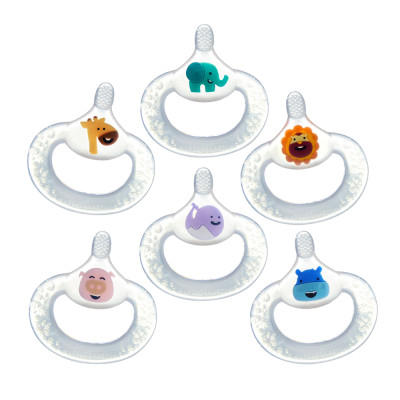 Bàn chải đánh răng kiêm gặm nướu silicon cho bé Marcus & Marcus, từ 6 tháng - Pokey