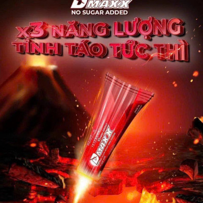 DMAXX thức uống bổ sung vitamin năng lượng không đường DAMODE 85 gói màu đỏ mỗi gói 2,2gr