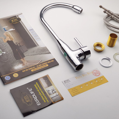 Vòi rửa chén nóng lạnh Eurolife EL-T009 (Trắng bạc)