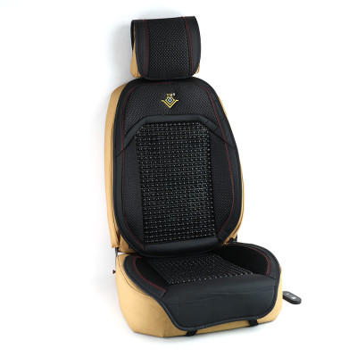 Lót Ghế Hạt Gỗ Massage 5 Chế Độ Thông Minh Kèm Quạt Đo Nhiệt Độ Môi Trường Tích Hợp 2 Cổng Chia USB CIND DZ002