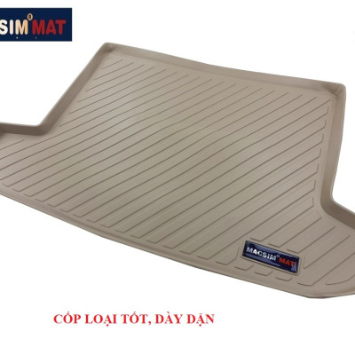 Thảm lót cốp xe ô tô HYUNDAI TUCSON 2015+ nhãn hiệu Macsim chất liệu TPV cao cấp màu đen, (093)