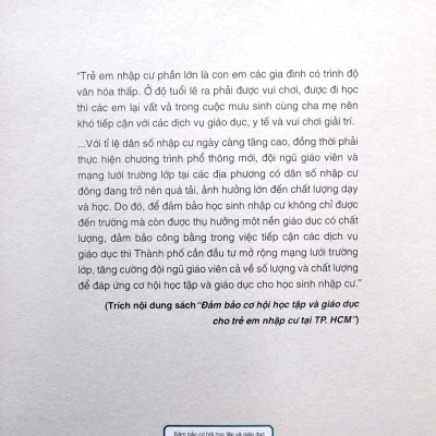 Đảm Bảo Cơ Hội Học Tập Và Giáo Dục Cho Trẻ Em Nhập Cư Tại TPHCM
