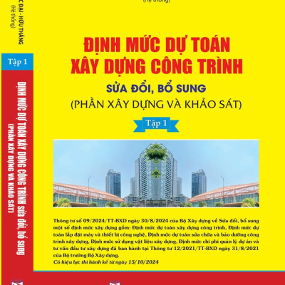 Combo 3 cuốn Định Mức Dự Toán Xây Dựng Công Trình Năm 2024