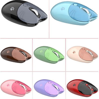 Chuột không dây Bluetooth MOFII M3DM (Đen/Xanh dương/ màu Coffee/xanh lá/ Trà sữa/Hồng/Tím/Đỏ) - Hàng Chính Hãng