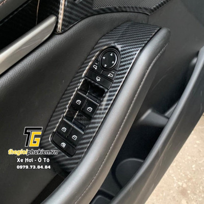 Ốp nội thất Carbon Mazda 3 2020 2021 chất liệu nhựa vân carbon cao cấp