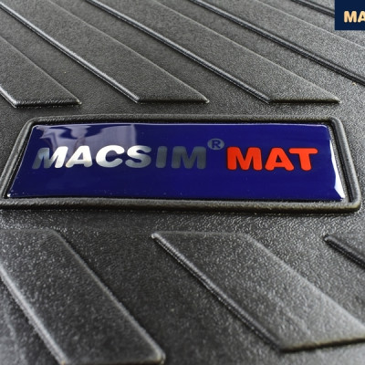 Thảm lót cốp xe ô tô VOLKSWAGEN TIGUAN (2009-2016) nhãn hiệu Macsim chất liệu TPV cao cấp màu đen(047)