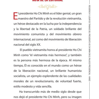 Residencia y lugar de trabajo del presidente  Ho Chi Minh en el Palacio Presidencial - Hanoi