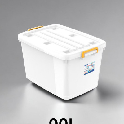 THÙNG NHỰA NẮP QUAI GÀI CÓ BÁNH XE - THÙNG ĐỰNG ĐỒ ĐA NĂNG  THÙNG NHỰA DUY TÂN