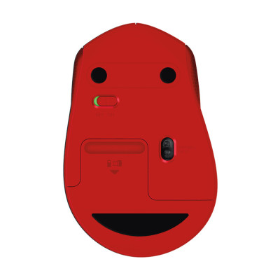 Chuột không dây LOGITECH M331 Red Cổng USB - Hàng chính hãng