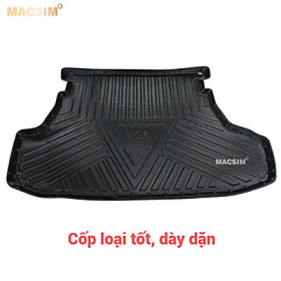 Lót cốp xe ô tô (qd) Toyota Vios 2008- chất liệu TPV thương hiệu Macsim màu đen