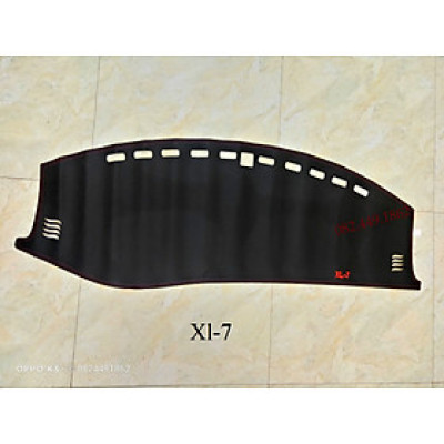 Thảm Taplo Xe Suzuki XL7 đời 2019-2021 loại da dày cao cấp 3 lớp chống trượt Da Carbon đen