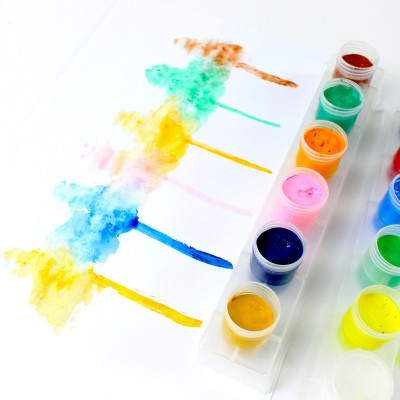 Bộ 12 Màu Nước 20 ml Kèm Cọ Vẽ - Stacom POS2012C