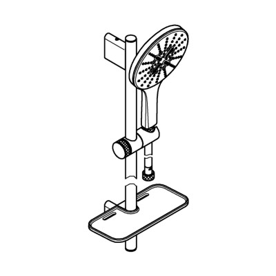 Bộ Tay Sen 3 Chế Độ Kèm Thanh Trượt GROHE RAINSHOWER SMARTACTIVE 150 - 26591000