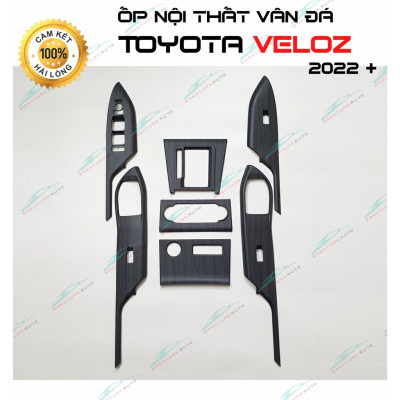 Ốp nội thất Toyota Veloz 2022 + vân đá nhưa ABS siêu bền hàng cao cấp