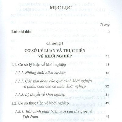 Chính Sách Khuyến Khích Khởi Nghiệp Doanh Nghiệp Của Việt Nam (Sách Chuyên Khảo)