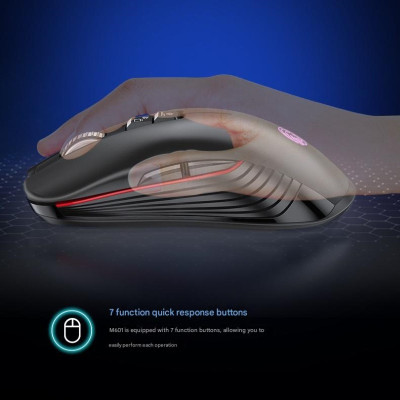 Chuột Không Dây Pin sạc M601 Cổng sạc TypeC chống ồn , chống mỏi cổ tay cho máy tính laptop hàng nhập khẩu