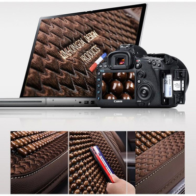 TỰA LƯNG LÓT GHẾ Ô TÔ, XE HƠI HẠT GỖ CHỐNG NÓNG, TRƯỢT VÀ MASSAGE CAO CẤP.