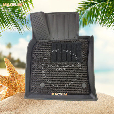 Thảm lót sàn 2 lớp xe ô tô Toyoyta Camry 2025+ Nhãn hiệu Macsim 3W chất liệu nhựa TPE đúc khuôn cao cấp - màu đen