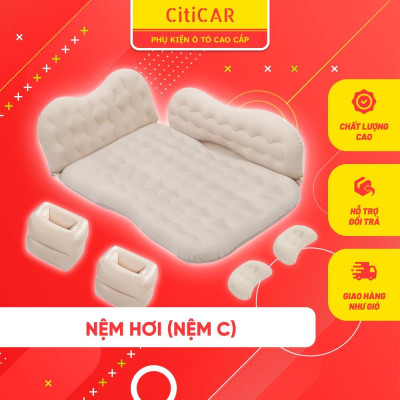 Giường Nệm Hơi Ô Tô Cao Cấp - Đệm Ô Tô Cho Xe 5,7 Chỗ - Phiên Bản Chống Nóng Lưng - 