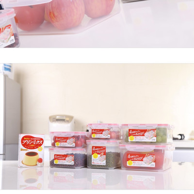 Combo 3 hộp nhựa trong đựng thực phẩm Inomata - Hàng nội địa Nhật Bản