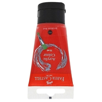 Màu Vẽ Acrylic 75 ml - Faber-Castell 187521 - Briliant Red