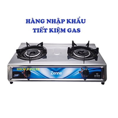 BẾP GAS ĐÔI ZENNE KGS 301 CÓ 1 ĐẦU HÂM - NHẬP KHẨU MALAYSIA – MẶT BẾP INOX - NGỌN LỬA MẠNH VÀ HỘI TỤ - TIẾT KIỆM GAS