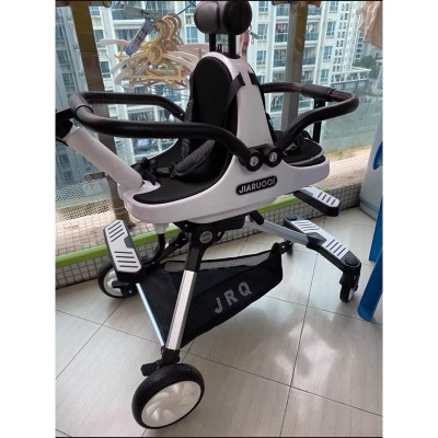 [Mẫu Mới] Xe Đẩy Đôi JIARUOQI – Gấp Gọn, Bền Đẹp, Siêu Nhẹ, Phù Hợp 2 Bé