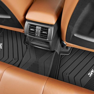 Thảm lót sàn xe ô tô BMW M3 2012- đến nay nhãn hiệu Macsim 3W - chất liệu nhựa TPE đúc khuôn cao cấp - màu đen