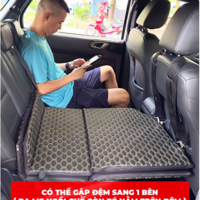 Đệm xe ô tô loại 1 chính hãng MR ÔTÔ - Chất liệu gỗ tự nhiên ép plywood - Nệm giường ô tô gấp gọn, không mùi, bảo hành 2 năm DG001