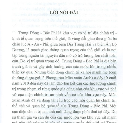 Sự Hình Thành Cục Diện Chính Trị - An Ninh Mới Tại Khu Vực Trung Đông - Bắc Phi Và Tác Động